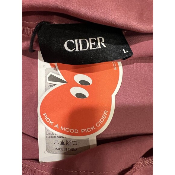 Cider Mauve Satin Elegant Halter Low back Formal Party Gown Dress Size Large - Picture 7 of 9